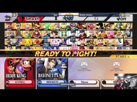 ETSU-Con 2017 Wii U Singles - Broken Counter vs GYRO - Top 12 - Winners Quarters