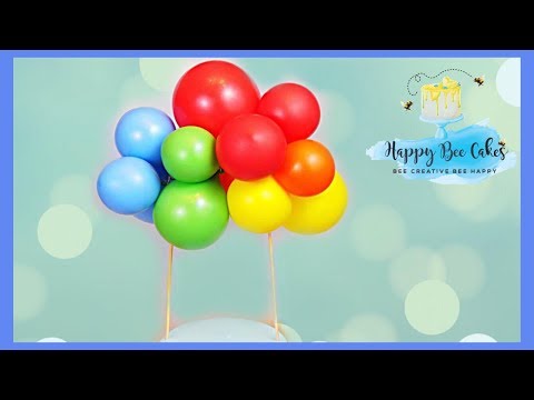 Balloon arch cake topper tutorial | Balloon garland 🎈