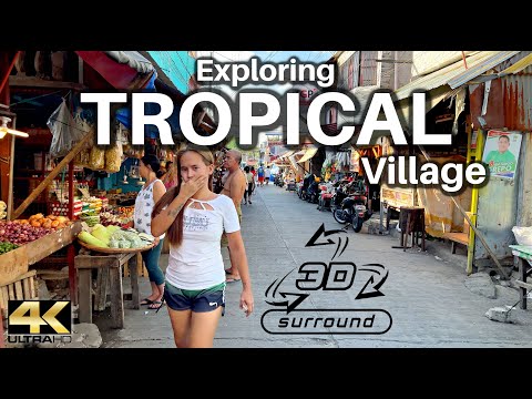 Walking Alleyways at Tropical Village General Trias Cavite Philippines [4K]