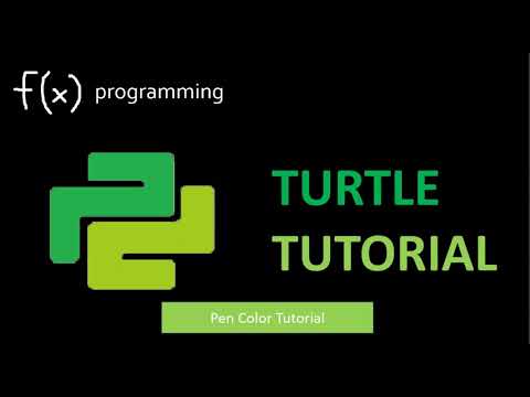 Python Turtle Tutorial - Pen Color