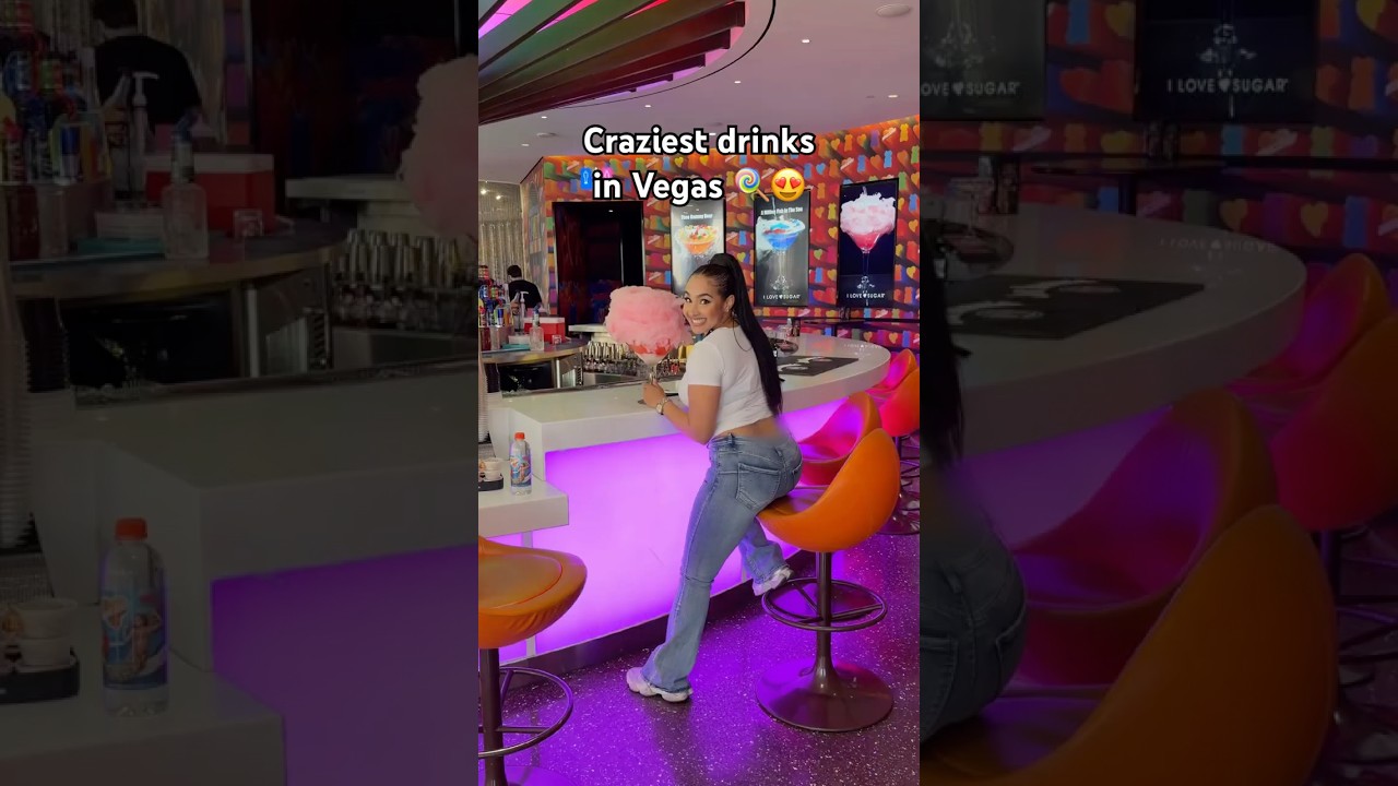 Craziest drinks in Las Vegas ‼️ #foodie #shorts