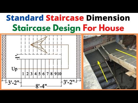 Staircase Design Minimum Space Required for Staircase Easy Method to Design Staircase