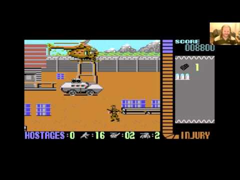 Lukozer Retro Game Review 208 - Operation Wolf - Commodore 64
