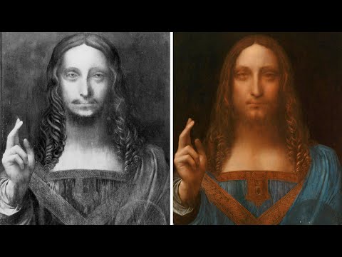 Leonardo’s Salvator Mundi restored – timelapse video