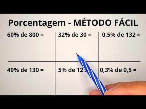 PORCENTAGEM | COMO CALCULAR PORCENTAGEM | MÉTODO FÁCIL