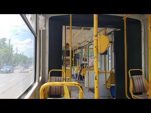 Ploiești - Călătorie cu un tramvai Tatra KT4D pe linia 101
