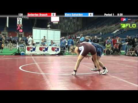 Junior WM 130 - Amberlee Brasch (Washington) vs. Kiera Gabaldon (Oregon)