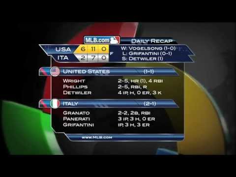 World Baseball Classic  Estados Unidos vs Italia