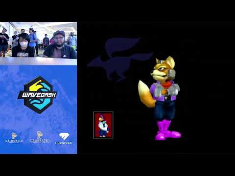 WaveDash 2023 Losers Round 3 - Lucky (Falco) Vs. biscuito (Fox) - SSBM Tournament