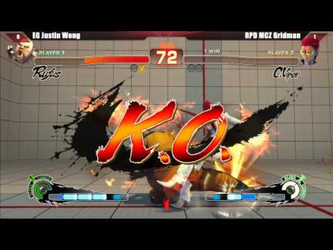 SSF4 AE2012 Top 8 EG Justin Wong vs RPD MCZ Gridman - East Coast Throwdown V