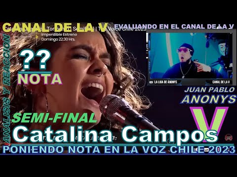 NOTA Semi-Final: Catalina Campos "TEA,M FRAN" - Tormento de "Mon Laferte" | The Voice Chile 2023