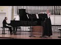 Daniel Schnyder Sonate for flute and piano 2. und 3. Satz *live*
