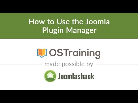 Joomla Beginner Class Lesson 29 How to Use the Joomla Plugin Manager