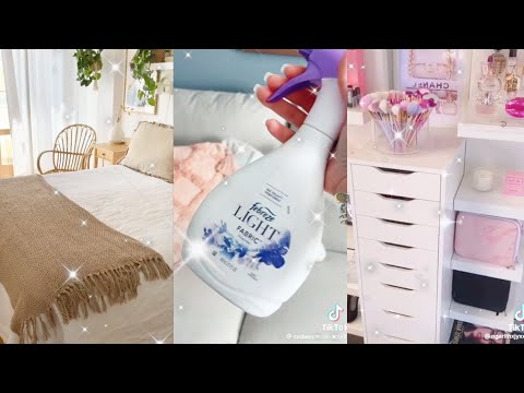 bedroom cleaning and organizing tiktok compilation 🍇🫒🍑
