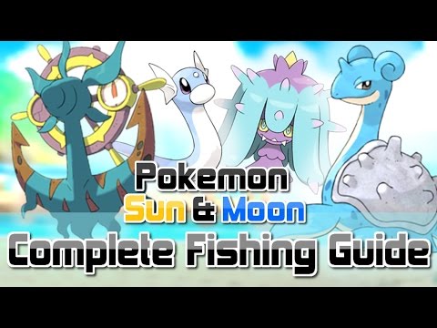 Pokemon Sun and Moon ► How To Get All RARE Fishing Encounters (Dhelmise, Feebas, Mareanie & MORE!)