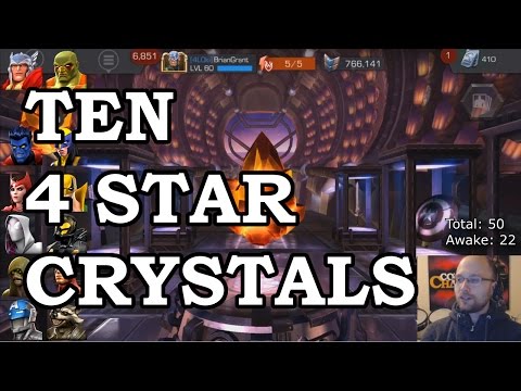 Ten 4 Star Crystal Opening | Marvel Contest of Champions Crystal Opening