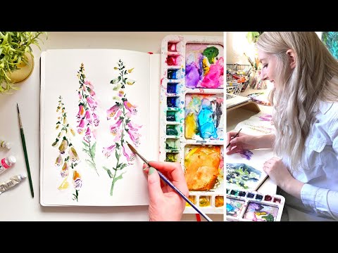 PAINTING TUTORIAL Acrylic Ocean for Beginners | Katie Jobling Art