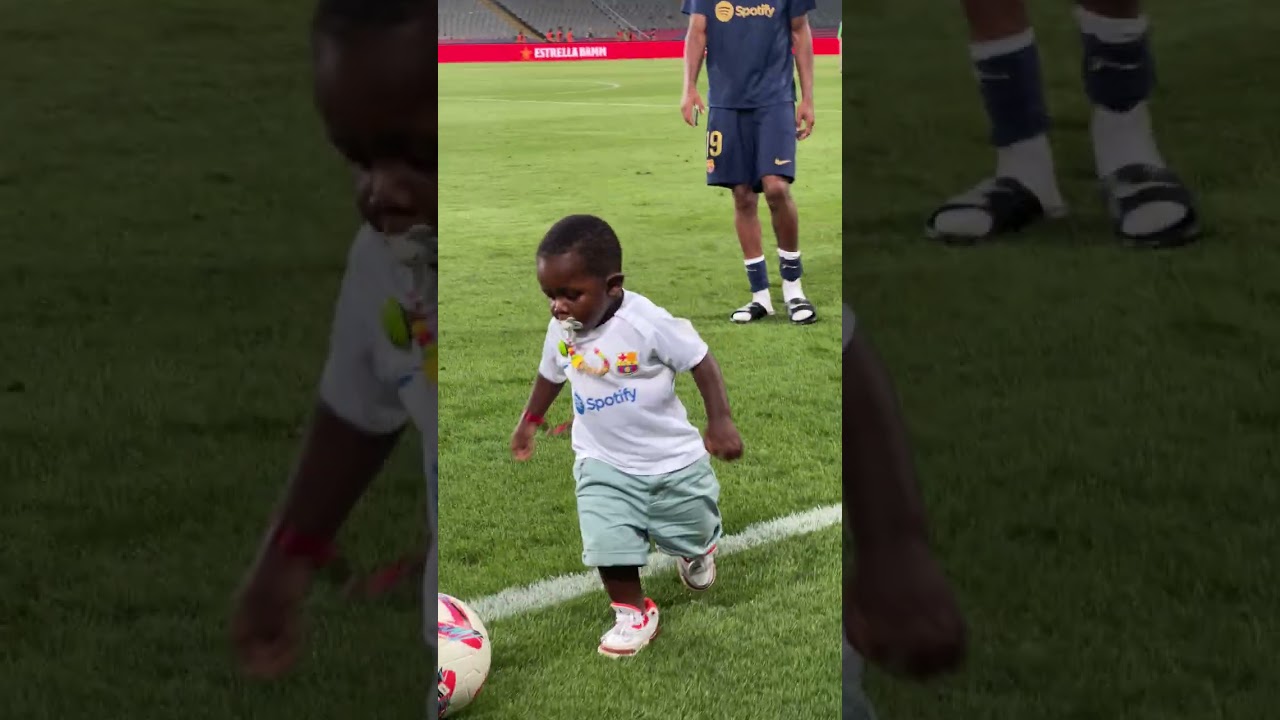 Lamine Yamal and his little brother 😍 #fcbarcelona #LamineYamal #shorts