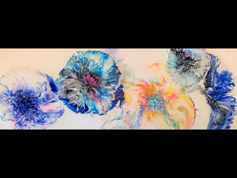 Sold! Multiple Blooms on a 10x30" canvas! SheleeArt style