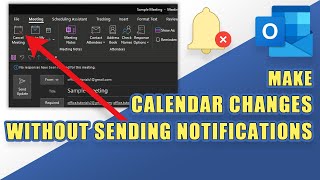 Cancel or Change Calendar Events WITHOUT Sending Notifications in Outlook