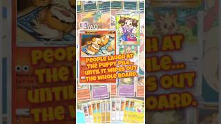 People laugh at the Puppy Pile... until it wipes out the whole board. #pokemontcgpocket #pokemontcg