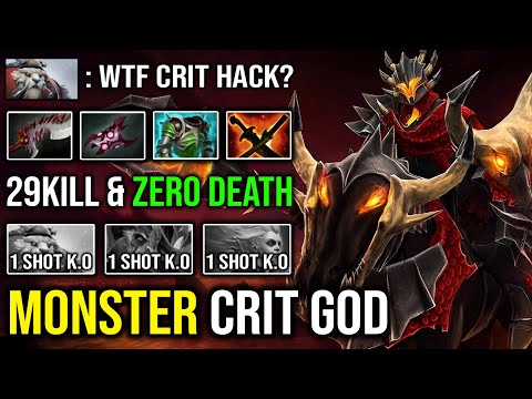 MONSTER CRIT GOD 100% Unkillable Chaos Knight 1 Rift = 1 Deleted | Crazy Hit Like a Truck DotA 2