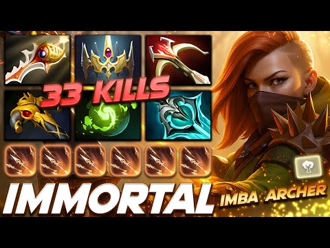 Windranger Super Archer Build 33 Frags - Dota 2 Pro Gameplay [Watch & Learn]