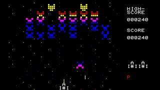 Sharp MZ-700 Game: Galaxian (1984 Dempa)