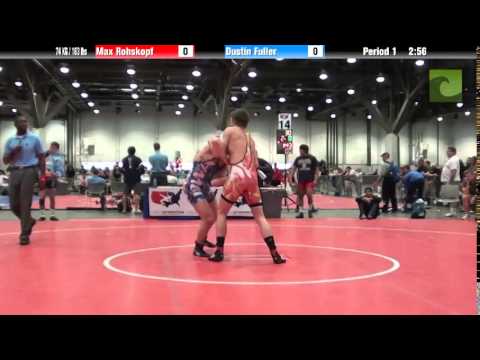 Men 74 KG / 163 lbs - Max Rohskopf vs. Dustin Fuller