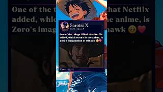 Zoro’s imagination of Mihawk🫡 #zoro #mihawk #netflix #onepieceliveaction #onepiece