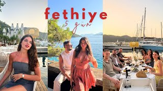 BİZİMLE 5 GÜN FETHİYE TATİLİ VLOG ☀️ 3 çift, muazzam bi ev, sınırsız e