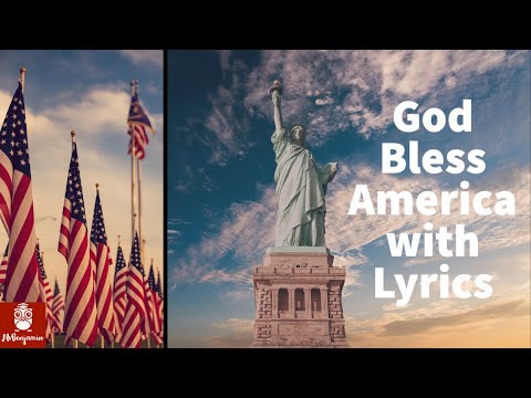 God Bless America by Irving Berlin with Lyrics (United States Landmarks and Cities Aerial views 4K)