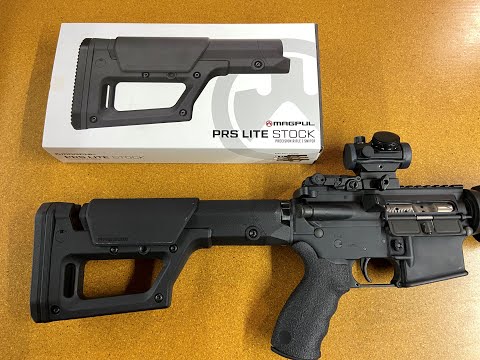 OldGuyDIY $90 Magpul PRS Lite Precision Rifle Adjustable Stock 7 Minute Install Mil Spec Buffer Tube