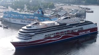 Cruise ferry Viking Glory arriving in Port of Turku | Viking Line