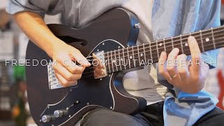 Video thumbnail for Blue Guitars - FREEDOM CUSTOM GUITAR RESEARCH / Order Style Brown Pepper "All Rose" - Natural by Blue Guitars