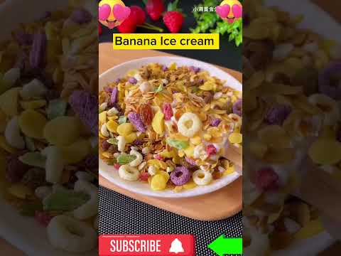 Home Made Banana Ice Cream 🍨🍦🍌 Healthy ice cream recipe 🤤🍦🍌