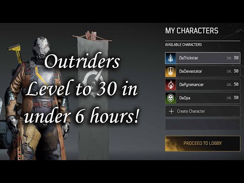 Outriders Level to 30 in Under 6 hours