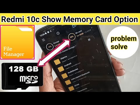 Redmi 10c show SD card Storage option // how to show sd card storage