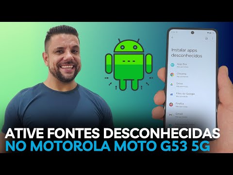 How to Enable UNKNOWN SOURCES on MOTOROLA MOTO G53 5G Cell Phone