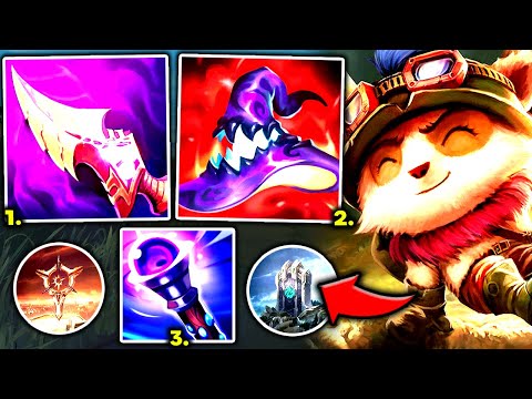 TEEMO TOP BUT I HAVE 1000 AP AND MY (R) DELETES YOU! (AMAZING) - S13 Teemo TOP Gameplay Guide