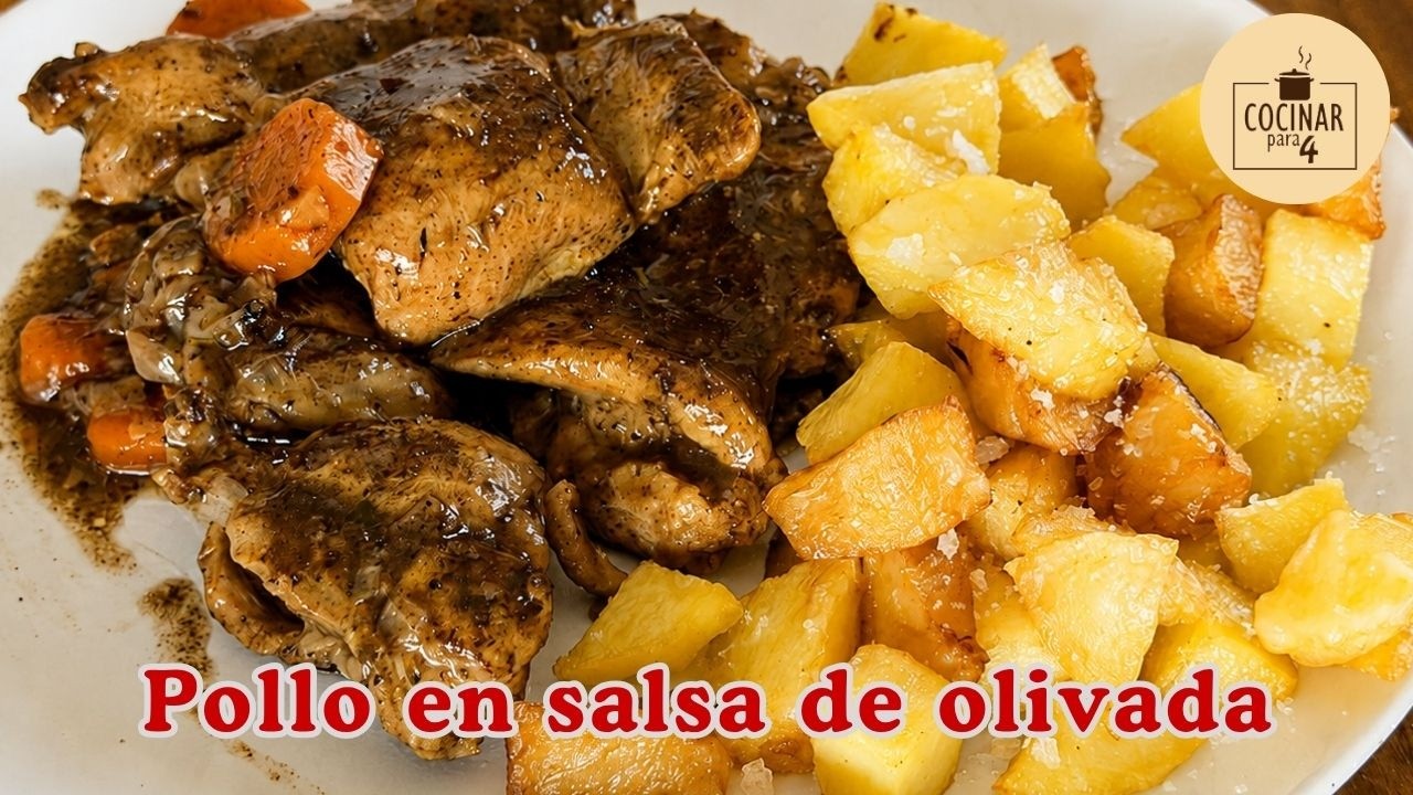 Una receta de pollo diferente: salsa de olivada de Aragón