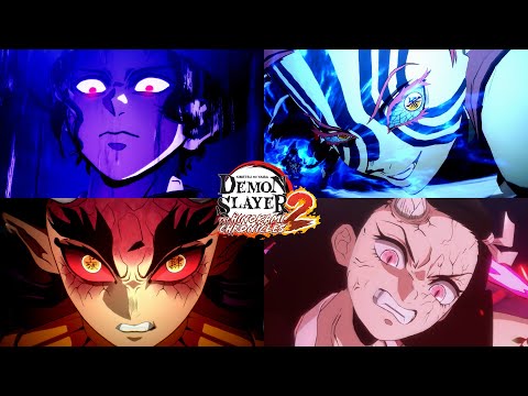Demon Slayer Hinokami Chronicles 2 - All Demon Ultimate Attacks & Dual Ultimate Attacks (With Muzan)