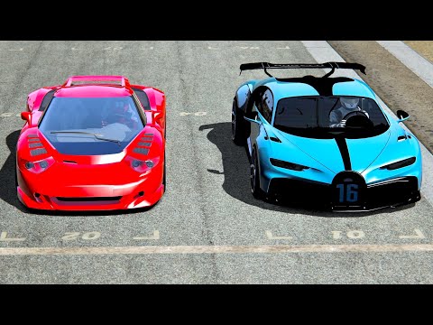 Bugatti Chiron Pur Sport vs B Engineering Edonis at Highlands