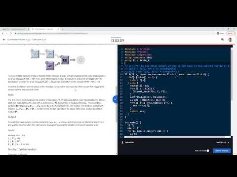 Google Codejam 2022 - "Chain Reactions"