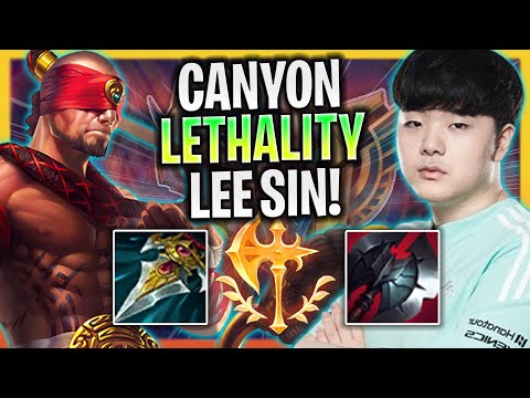 CANYON FULL LETHALITY LEE SIN JUNGLE! - DK Canyon Plays Lee Sin Jungle vs Wukong!