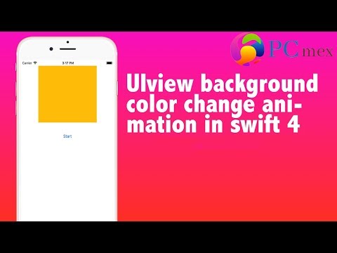 UIview background color change animation in swift 4