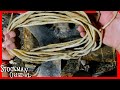 Cutting Rawhide Strips From Moose Hide