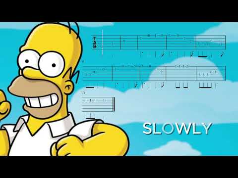 Abertura  Os Simpsons - violão tab Tutorial | #guitartabs #tablatura