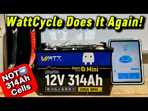 WattCycle 12V 314Ah mini LiFePO4 Lithium Battery Review and Teardown