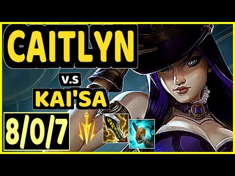CAITLYN vs KAI'SA - 8/0/7 KDA BOTTOM ADC GAMEPLAY - EUW Ranked MASTER
